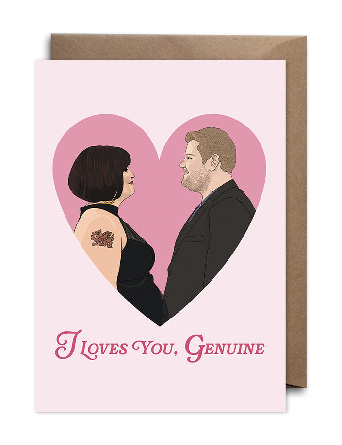 Gavin and Stacey Love Card - Nessa & Smithy - Genuine