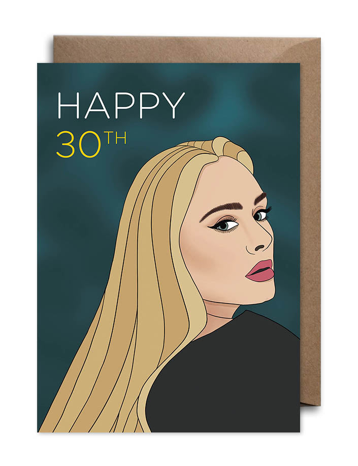 Adele 30th Birthday Card