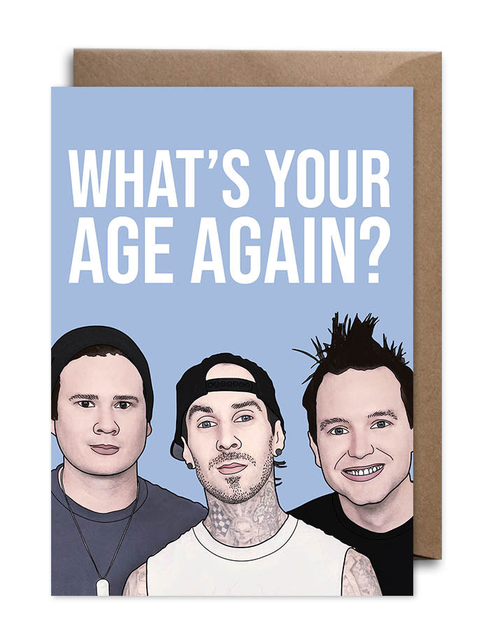 Blink 182 Birthday Card
