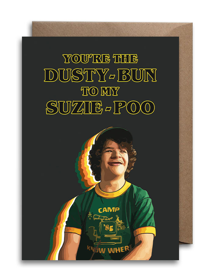 Stranger Things Dusty-Bun Card