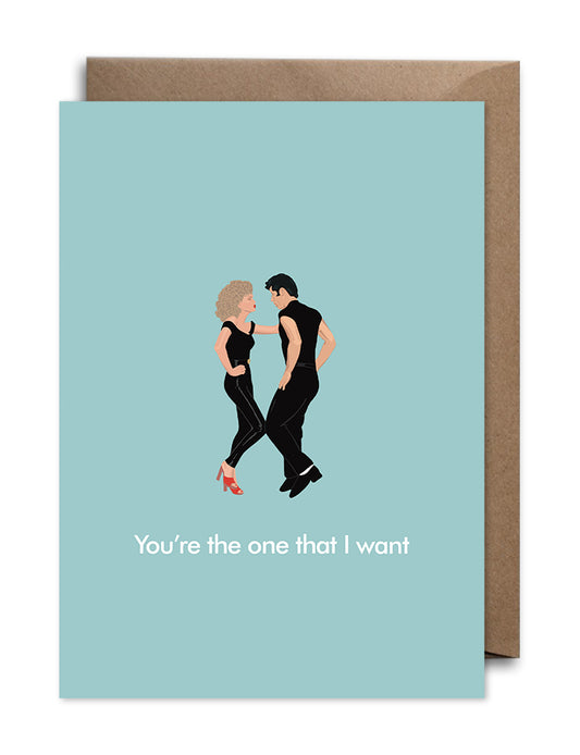 Grease Love Card - You're the One That I Want