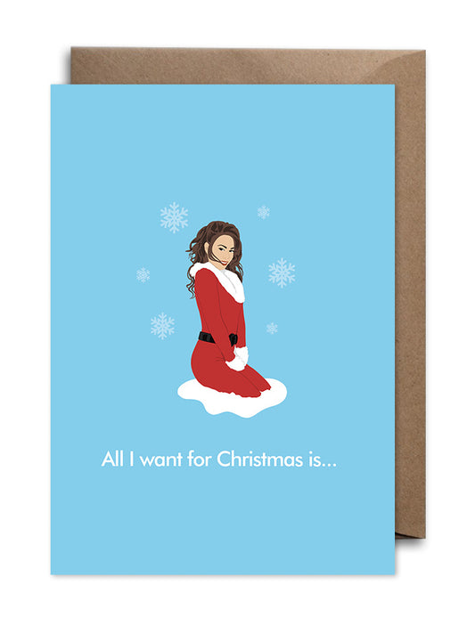 Mariah Carey Christmas Card - All I Want For Christmas Is...