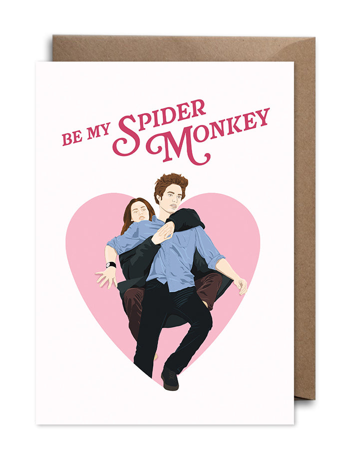 Be My Spider Monkey - Twilight Love Card