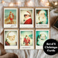 Set of 6 Retro Christmas Cards – Santa Snaps