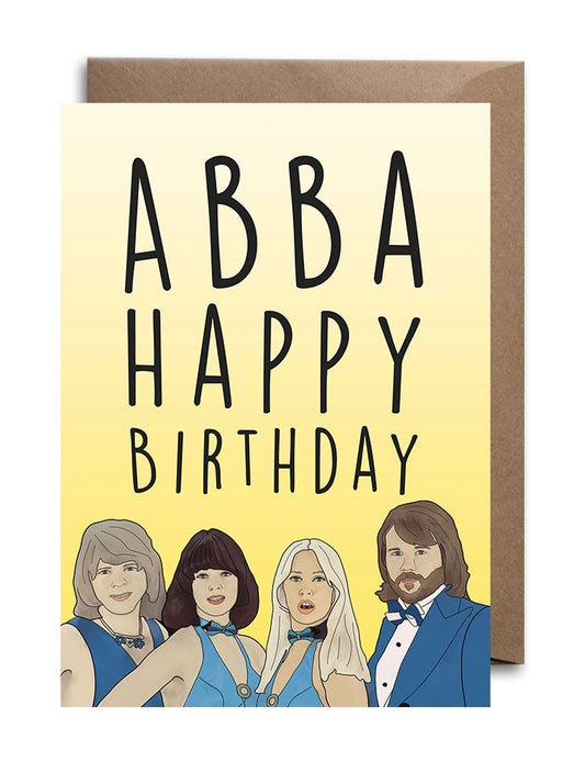 ABBA Happy Birthday Card