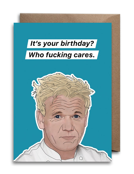Funny Gordon Ramsay Birthday Card