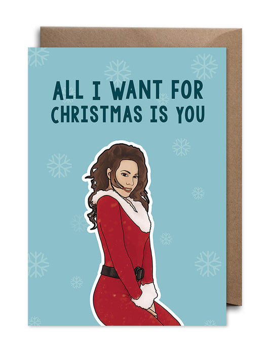 Mariah Carey Christmas Card - All I Want For Christmas Is You